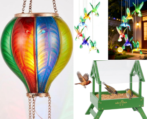 Outside yard decor cover photo collage