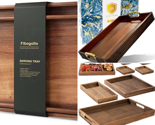 33 Premium Coffee Serving Trays to Elevate Your Home Coffee Experience cover photo collage