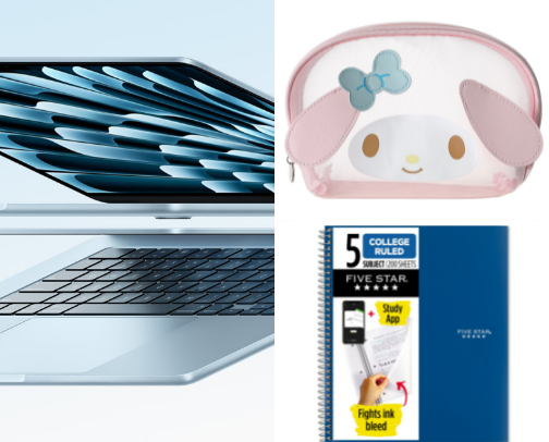 what’s in my school bag?📝 cover photo collage