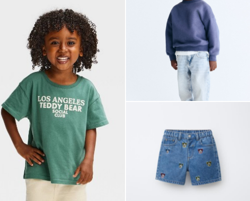 Toddler clothes cover photo collage