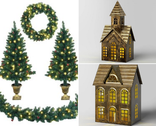 Rustic Christmas Decor @ Target cover photo collage
