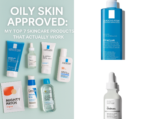 Oily Skin Approved: My Top 7 Skincare Products That Actually Work! cover photo collage
