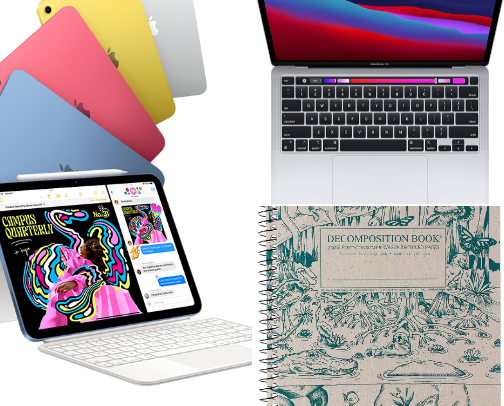 Essential College items 📚 cover photo collage