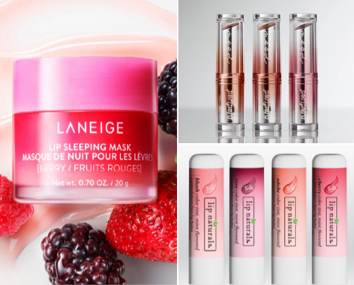 Best Lip Care Products for Hydrated, Smooth Lips (Balm, Oils & Masks) cover photo collage