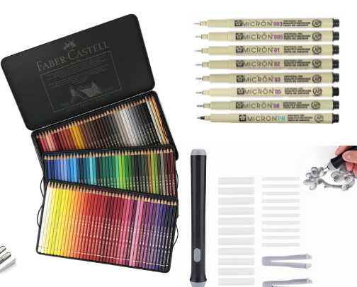 Art supplies that you need! cover photo collage