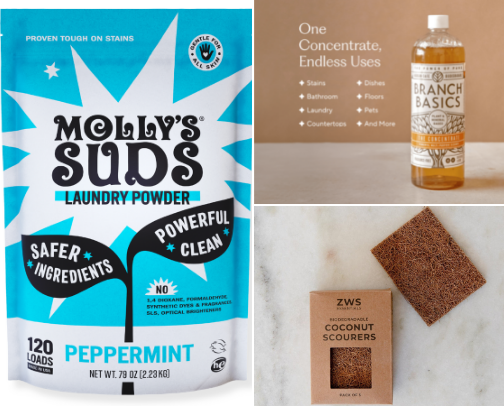 Safe, organic cleaning products✅ cover photo collage