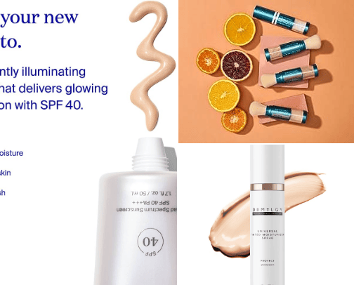Beauty Products cover photo collage