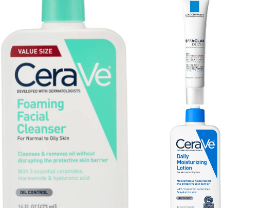 Skincare cover photo collage