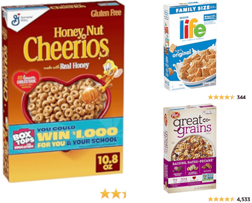Cereals cover photo collage