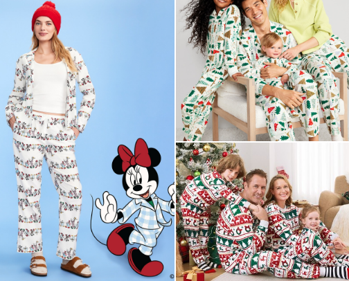 Matching Pajamas for the holidays🎄☃️🦌🎅🏼 cover photo collage