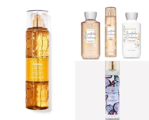 Reco Bath and Body Works Mists cover photo collage