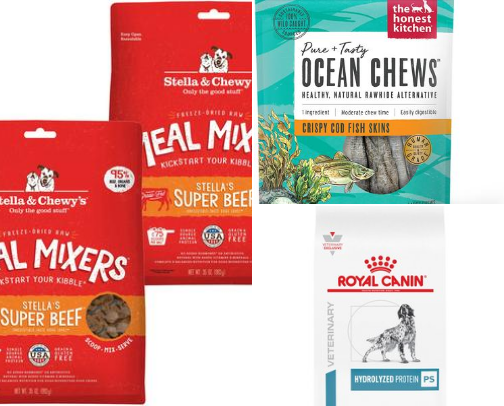For dogs with sensitive tummies cover photo collage