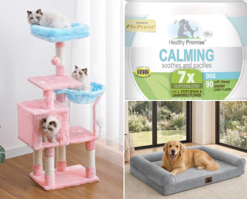 Everyday items for your fur babies cover photo collage
