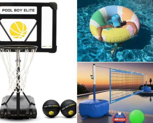 Must Have Pool Toys cover photo collage