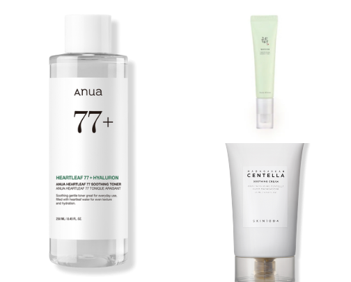 Skincare favorites for combination, sensitive skin cover photo collage