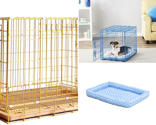 Best Crates and pet beds for Toy Breeds like pugs and poms! cover photo collage