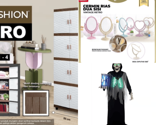 Household appliances/Peralatan rumah tangga cover photo collage