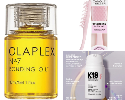 Hair products for long healthy hair cover photo collage