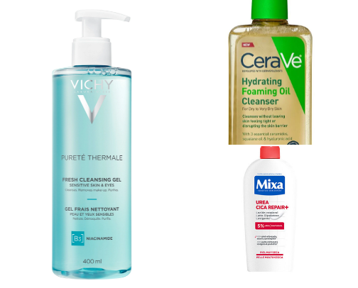 products for mixed skin, normal to oily🧖‍♀️ cover photo collage