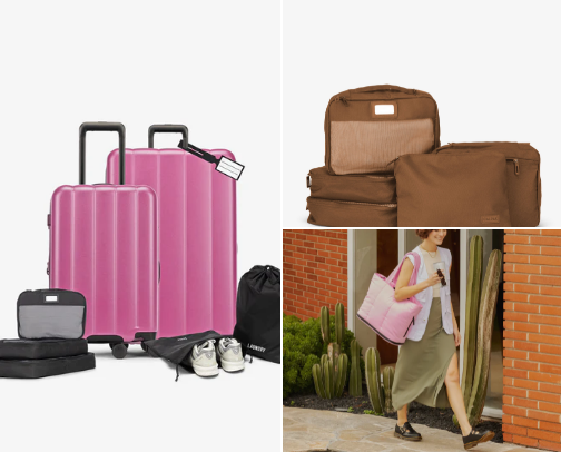 Calpak travel cover photo collage