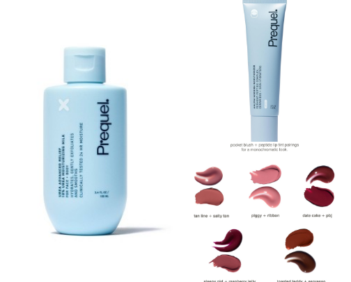 Beauty and skincare cover photo collage