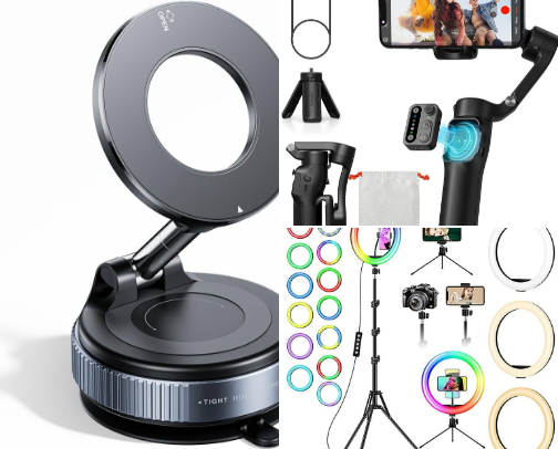Crucial Accessories for Smartphone content creators cover photo collage