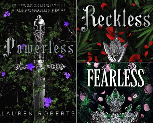 Romantasy book recs cover photo collage