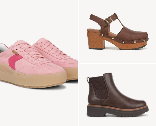 Comfort for you this fall. Shoes cover photo collage