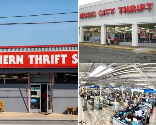 The Best Thrift + Vintage Stores in Nashville cover photo collage