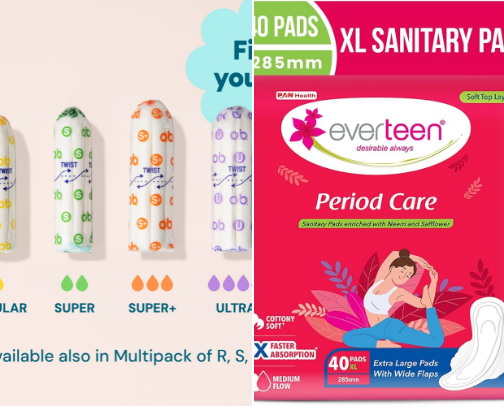 Hygiene products cover photo collage