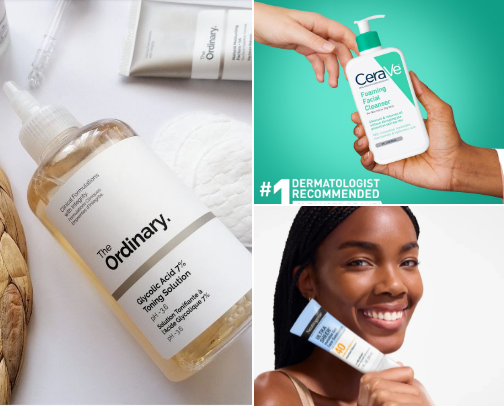 Skin First 🧴 cover photo collage