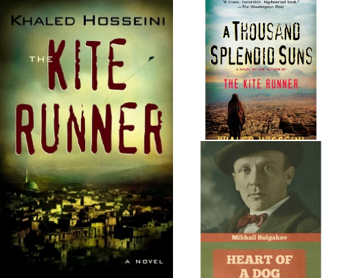 Book recommendations (with short descriptions) cover photo collage
