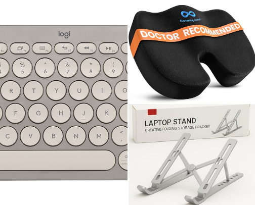 Work From Home Must-Haves for Comfort & Focus. cover photo collage