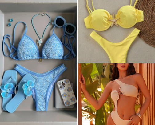 affordable swimsuits for hot girl summer 2026 cover photo collage