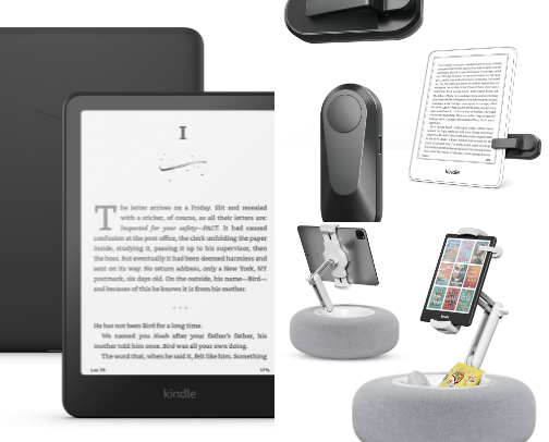 The ultimate cozy kindle set up cover photo collage