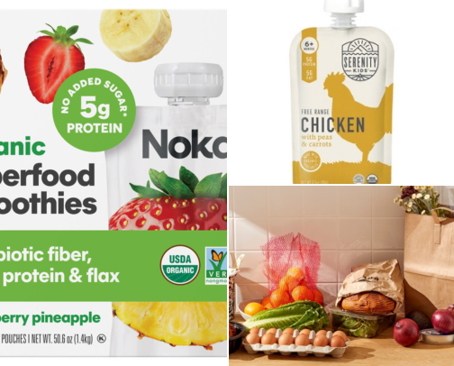 baby and toddler snacks (organic, high quality ingredients) cover photo collage