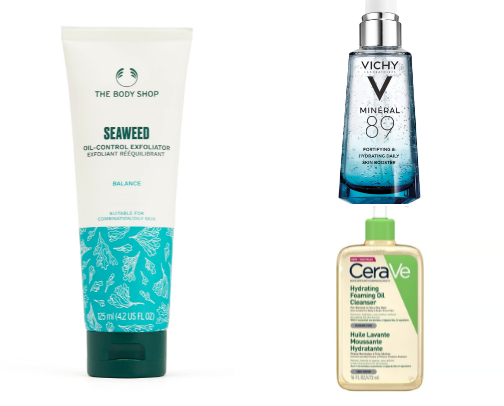 Everyday skincare routine cover photo collage