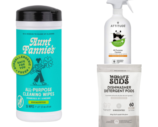 Non toxic cleaning cover photo collage