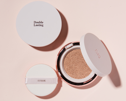 Makeup and Cosmetics for Lovers of the Cushion Format. cover photo collage