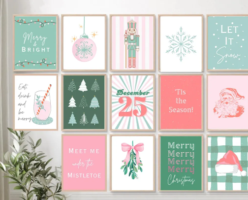Pink Christmas! cover photo collage