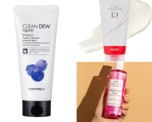 Products that absolutely cleared my skin🤍 cover photo collage