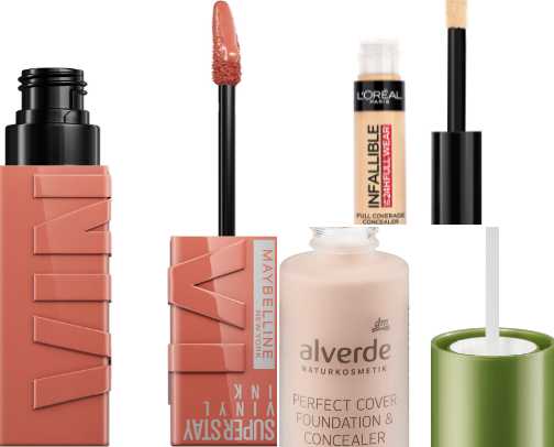 affordable drugstore makeup🍬🌸 cover photo collage