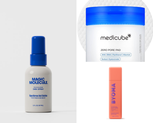 Skincare for my low effort makeup routine 🫧 cover photo collage