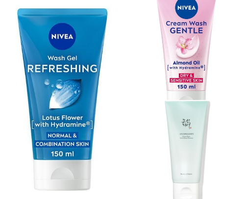 Gentle skincare routine for oily, acne-prone and sensitive skin | My top product picks cover photo collage