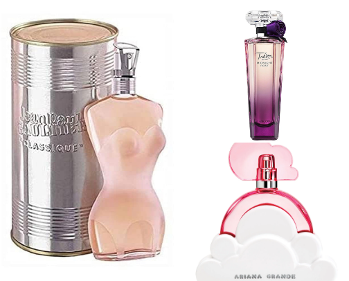 Perfumes for women and men who has a good taste cover photo collage