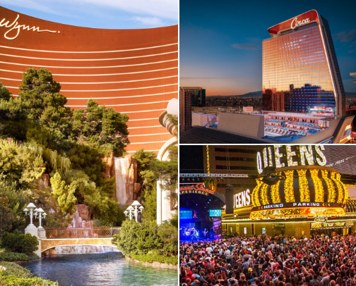 Las Vegas Strip Hotels cover photo collage