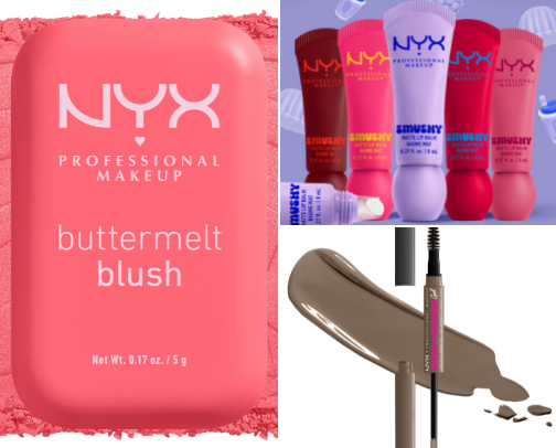 Daily glam routine by NYX😊😲😻💌💯💆‍♀️🌷🍓🌟🪭💄 cover photo collage