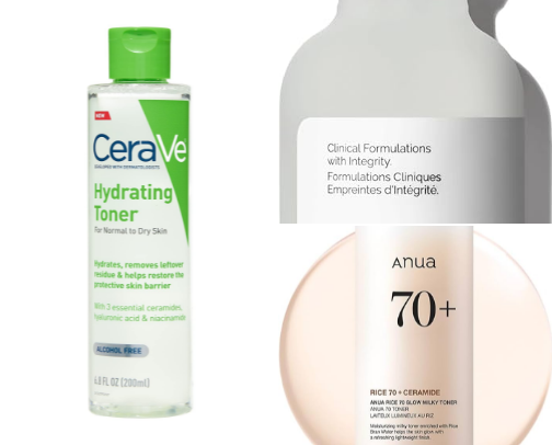 daily skin care products cover photo collage