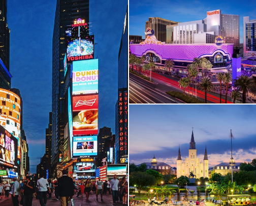 Can’t-Miss Cities in the United States cover photo collage