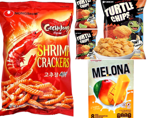 asian snacks cover photo collage